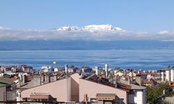 Anamas Dağı beyaz gelinliğini giydi