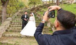 Güzelyurt gelin ve damatların fotoğraf platosu oldu