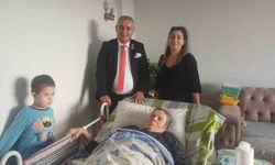 Kırşehir'de Beyaz Ay Derneği'nden ihtiyaç sahibi aileye medikal malzeme desteği