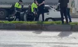 Seyir halindeki otomobilde yangın