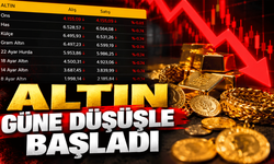 Altın güne düşüşle başladı: Gram altın 6 bin 599 liradan satılıyor