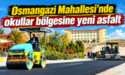 Osmangazi Mahallesi’nde Okullar Bölgesine yeni asfalt