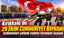 Kırıkkale’de 29 Ekim Cumhuriyet Bayramı kutlamaları çelenk sunma töreniyle başladı