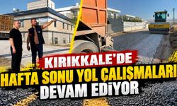 Kırıkkale’de hafta sonu yol çalışmaları devam ediyor
