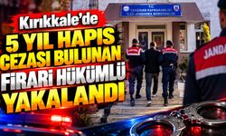 Kırıkkale’de 5 yıl hapis cezası bulunan firari hükümlü yakalandı