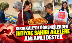Kırıkkale’de öğrencilerden ihtiyaç sahibi ailelere anlamlı destek