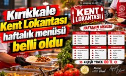 Kırıkkale Kent Lokantası haftalık menüsü belli oldu