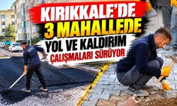 Kırıkkale’de 3 mahallede yol ve kaldırım çalışmaları sürüyor