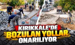 Kırıkkale’de bozulan yollar onarılıyor
