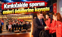 Kırıkkale’de sporun enleri ödüllerine kavuştu