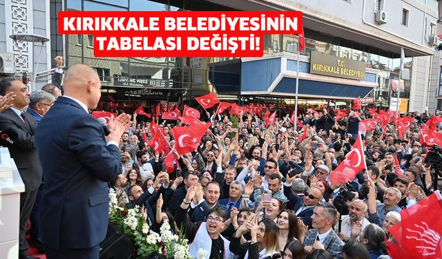 Kırıkkale Belediyesinin tabelası değişti! Ahmet Önal görevine başladı