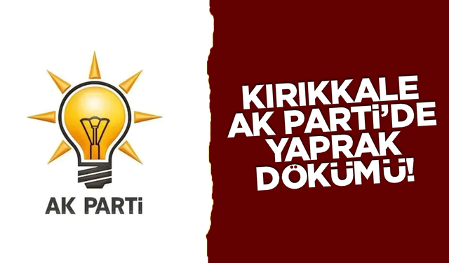 Kırıkkale AK Parti’de o isim görevden alındı!