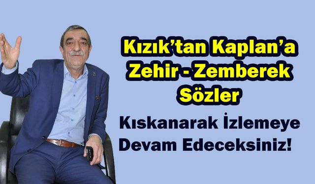 Yücel Kızık'tan, Mustafa Kaplan'a Zehir Zemberek Sözler!