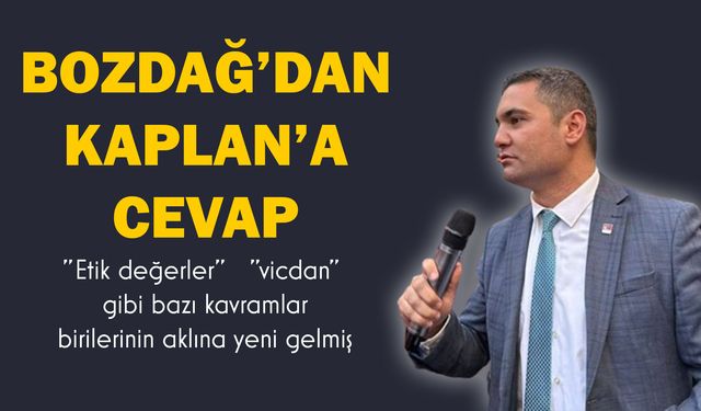 Onur Yüksel Bozdağ'dan, Mustafa Kaplan'a Cevap!