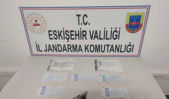 Eskişehir'de tefecilik operasyonunda bir şüpheli yakalandı