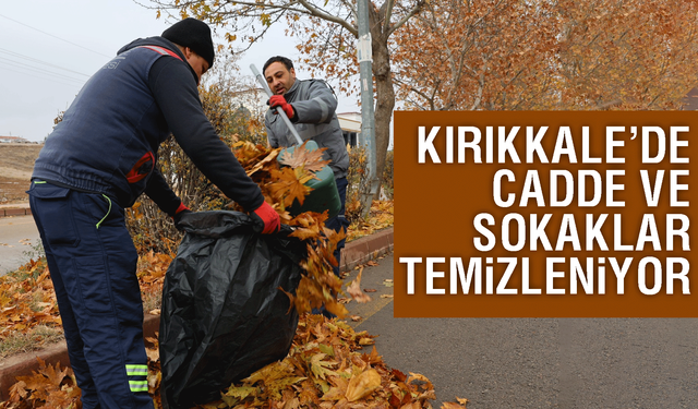 Kırıkkale'de cadde ve sokaklar vakumlu süpürge ile temizleniyor