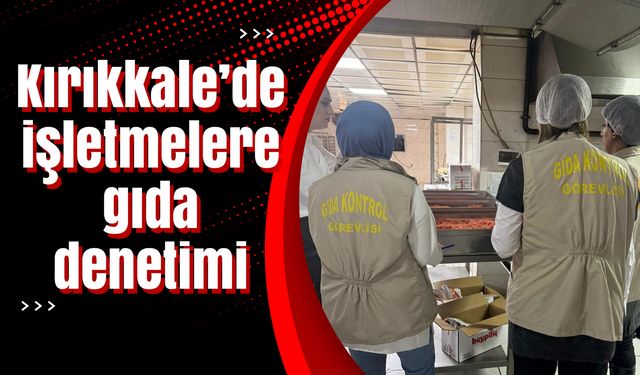 Kırıkkale’de işletmelere gıda denetimi