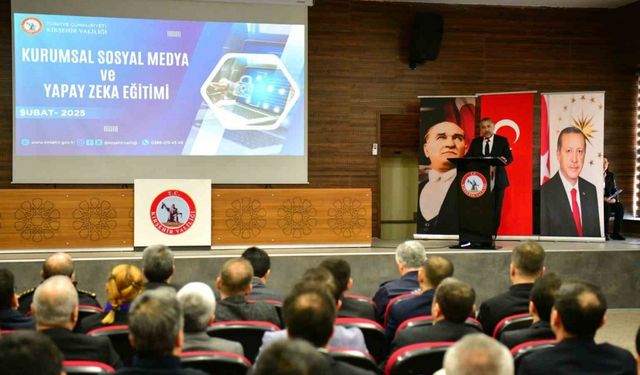 Kamu kurumlarında Kurumsal Sosyal Medya ve Yapay Zeka Eğitimi verildi