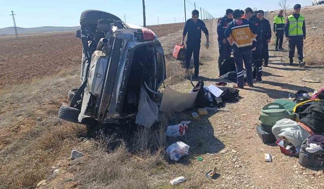 Karaman’da trafik kazası: 1 ölü, 1 yaralı