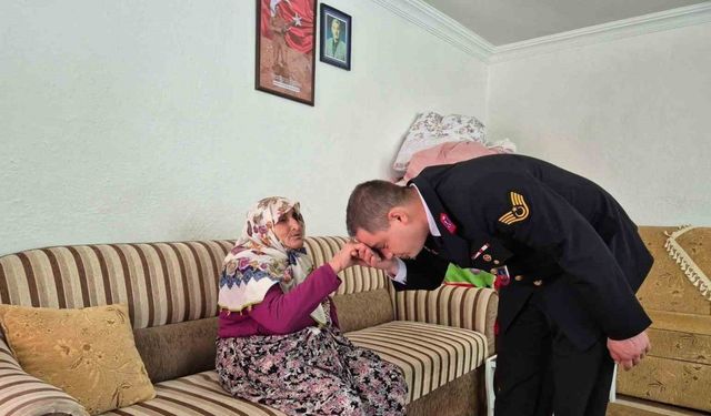 İl Jandarma Komutanlığı’ndan şehit ve gazi ailelerine ziyaret
