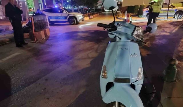 Motosikletten düşen sürücü yaralandı