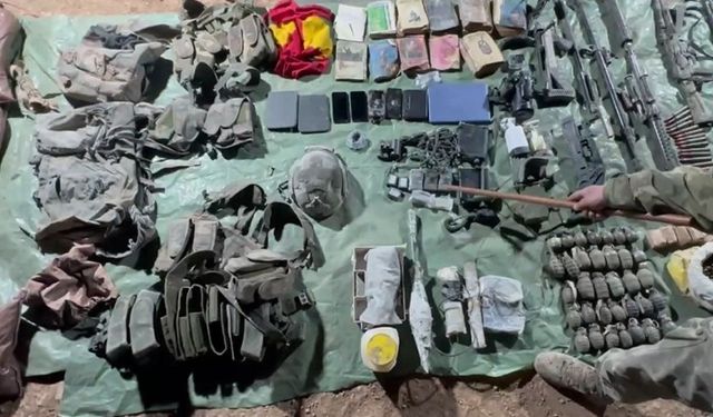 Teröre Pençe-Kilit darbesi: Çok sayıda silah ve mühimmat ele geçirildi