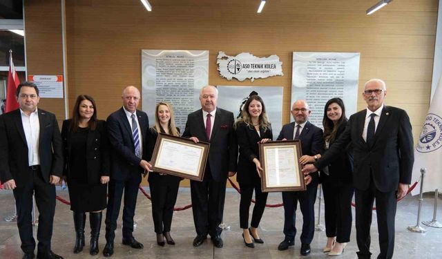 Türkiye’de ISO 21001 belgesi alan ilk eğitim kurumu: ASO Teknik Koleji
