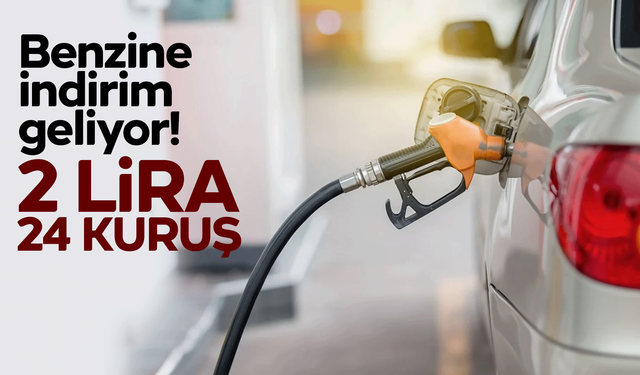 Motorinden sonra bir indirim de benzine!