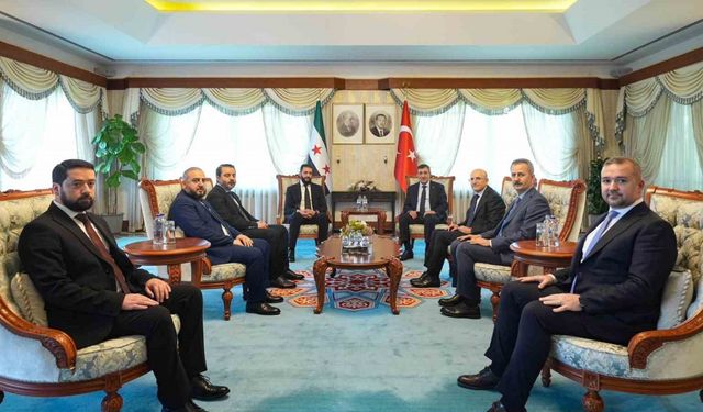 Cumhurbaşkanı Yardımcısı Yılmaz, Suriye Cumhurbaşkanı Şara ile görüştü