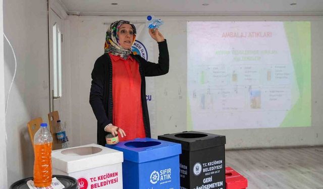 Keçiören Belediyesi’nden öğrencilere sıfır atık eğitimi