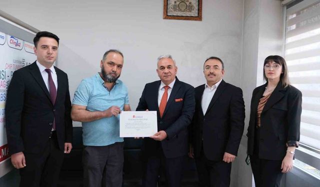 Vergi bilincine dikkat çeken oto elektrikçi ödüllendirildi