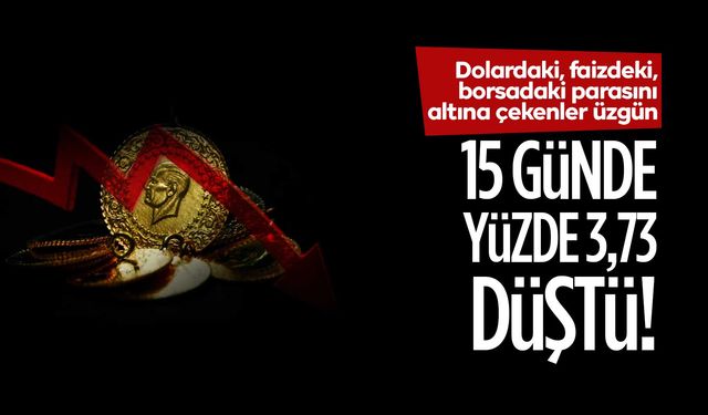 Altın, yatırımcısını üzdü!