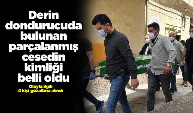 Derin dondurucuda bulunan parçalanmış cesedin kimliği belli oldu