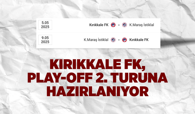Kırıkkale FK, 5 Mayıs’ta Kahramanmaraş İstiklal ile karşılaşacak