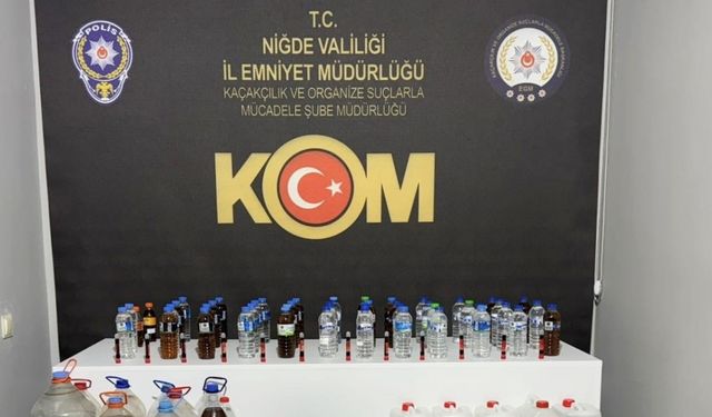 Sahte alkol operasyonu: 2 kişi tutuklandı