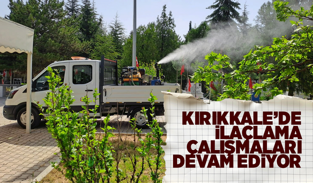 Kırıkkale’de ilaçlama çalışmaları devam ediyor