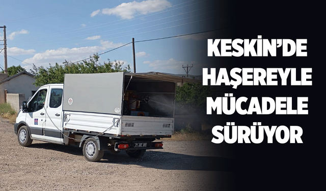 Keskin’de haşereyle mücadele sürüyor