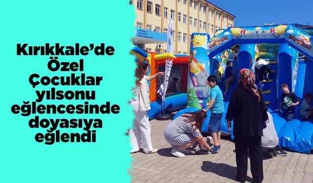 Kırıkkale’de Özel Çocuklar yılsonu eğlencesinde doyasıya eğlendi