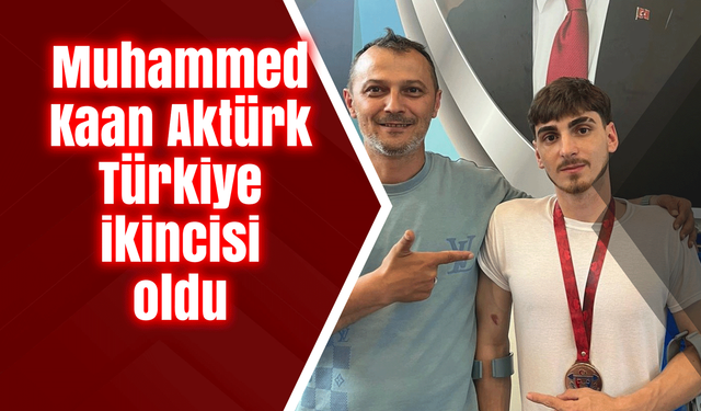 Muhammed Kaan Türkiye ikincisi oldu