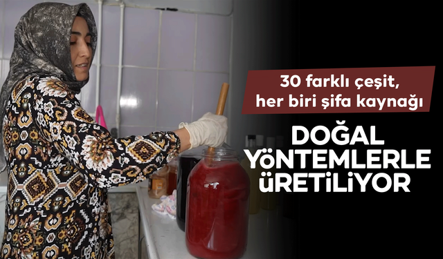 30 farklı çeşit, her biri şifa kaynağı: Doğal yöntemlerle üretiliyor