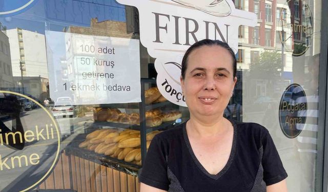 Fırıncı esnafı 100 adet 50 kuruş getirene 1 ekmeği bedava veriyor