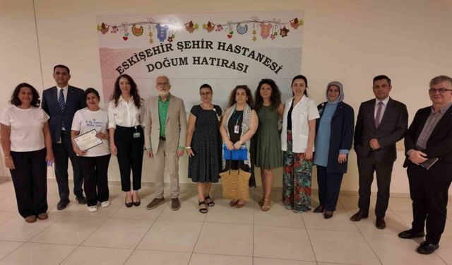 Hekimler ve birim çalışanlarına teşekkür belgesi