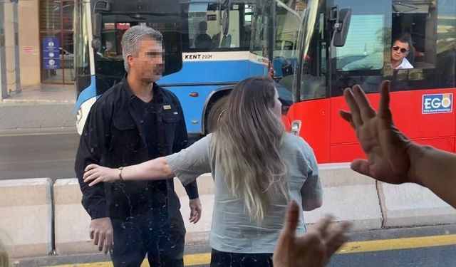 Trafik tartışması kamerada