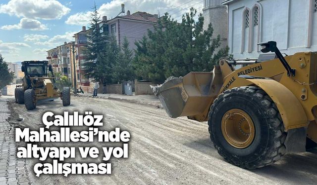 Çalılıöz Mahallesi’nde altyapı ve yol çalışması