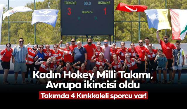 Kadın Hokey Milli Takımı, Avrupa ikincisi oldu