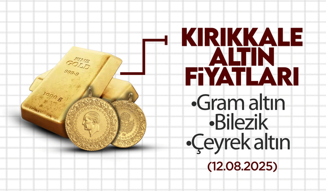 KIRIKKALE’DE BUGÜN ALTIN NE KADAR? 12 Ağustos 2025