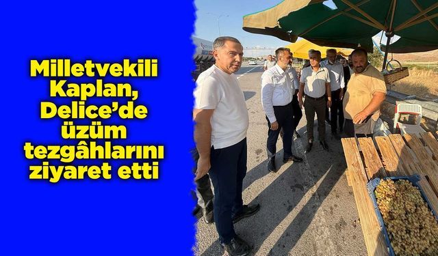Milletvekili Kaplan, Delice’de üzüm tezgâhlarını ziyaret etti