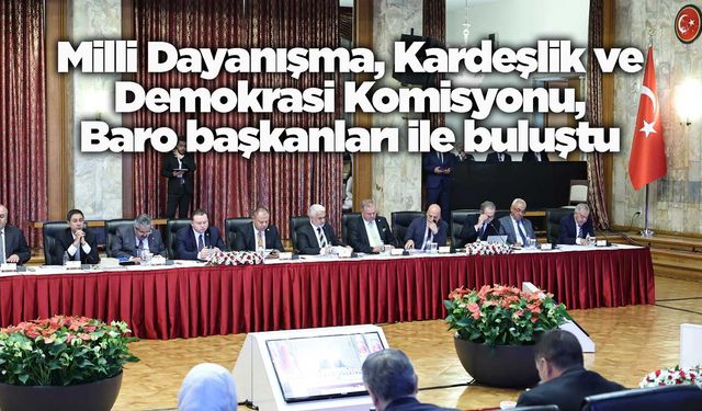 Milli Dayanışma, Kardeşlik ve Demokrasi Komisyonu, Baro başkanları ile buluştu