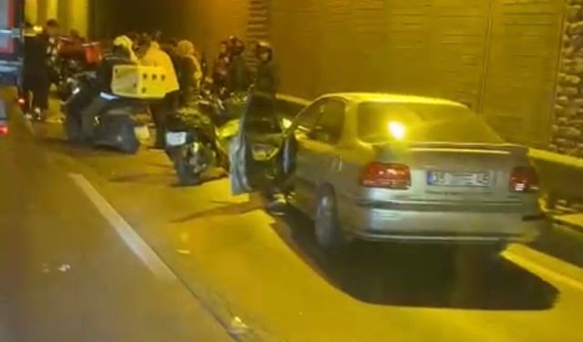 Motosiklet ve otomobil çarpıştı: 1 yaralı