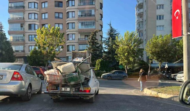 Trafikte tehlike saçtı
